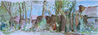 Click to see it big Am Wall Höxter 002, Aquarell